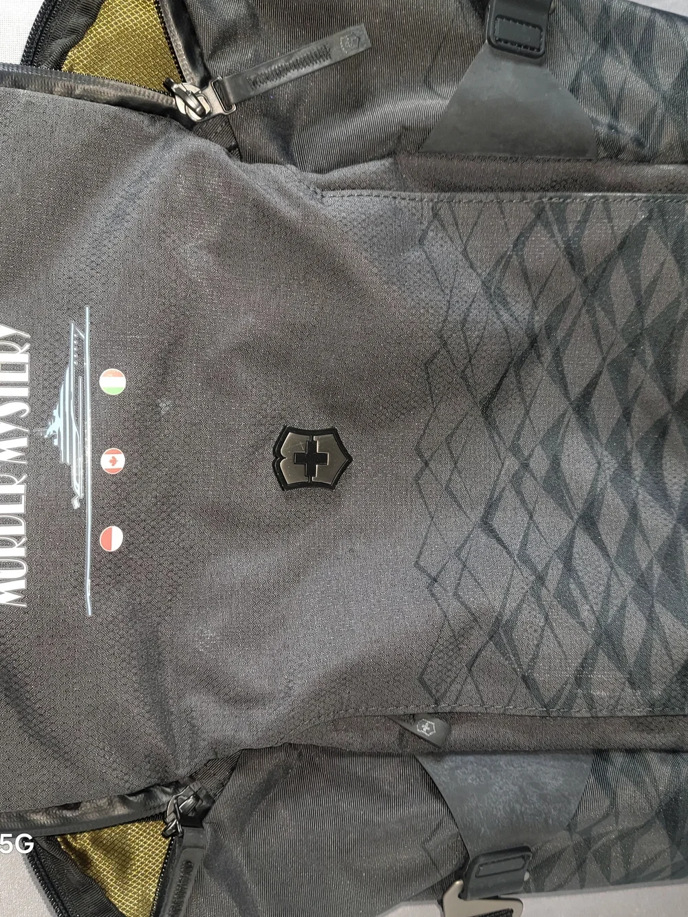 Victorinox Vx Touring 25 L anthcacite  Backpack Black &grey Murder Mystery Logo
